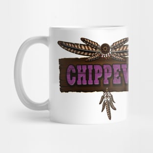 Chippewa People Old Board Mug